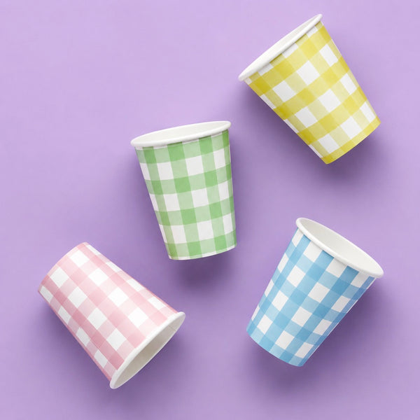 PAPPBECHER IM GINGHAM - STIL