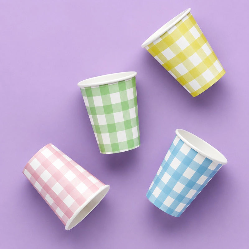 PAPPBECHER IM GINGHAM - STIL
