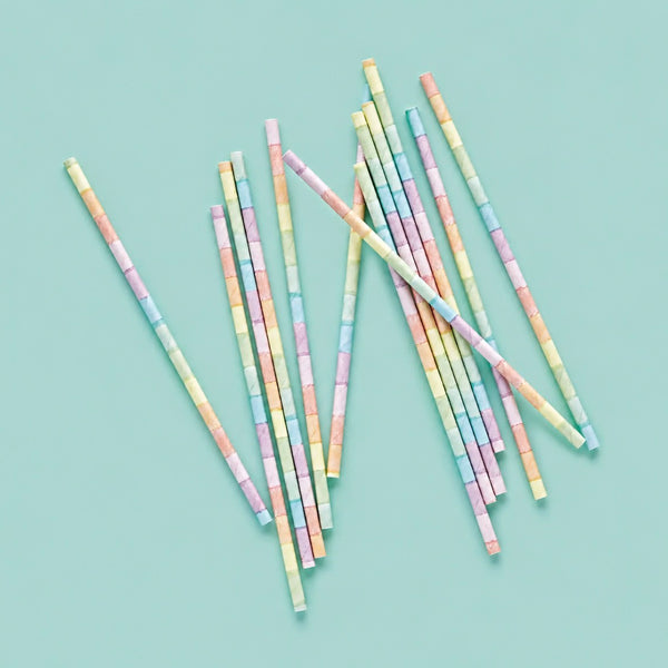 PAPIERSTROHHALME - RAINBOW
