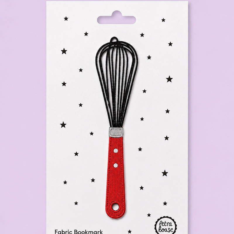 BESTICKTES LESEZEICHEN - SCHNEEBESEN