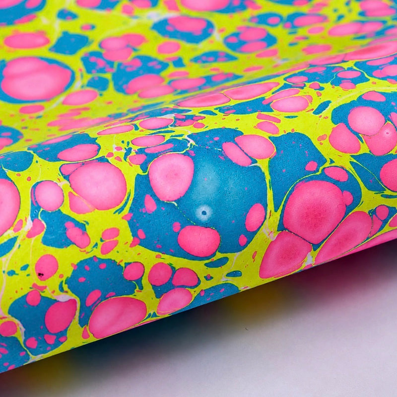 HANDMARMORIERTE GESCHENKSBOGEN - NEON STONE