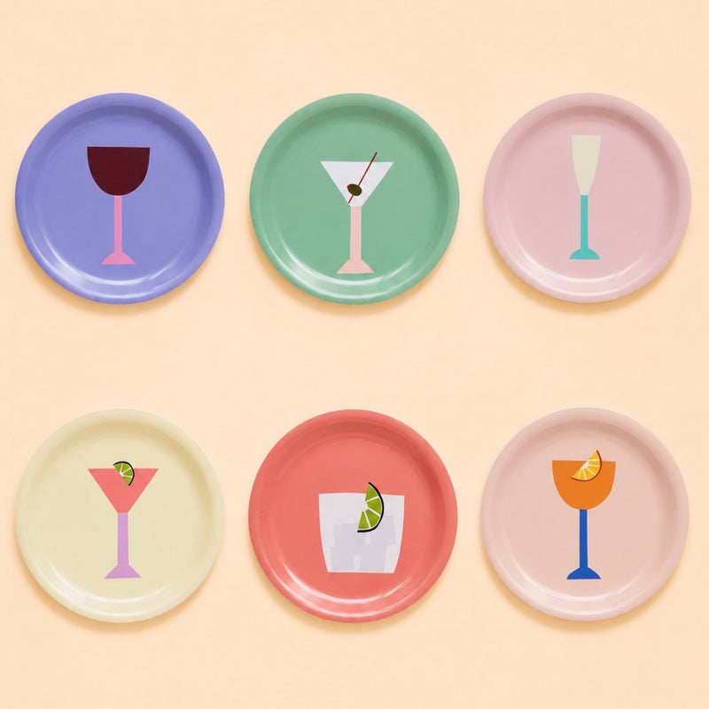 " COCKTAILS " SET MIT 6 UNTERSETZERN