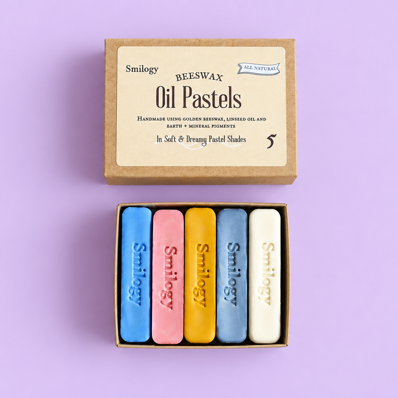 BIENENWACHS- ÖLPASTELLE - SET MIT 5 ÖLPASTELLE