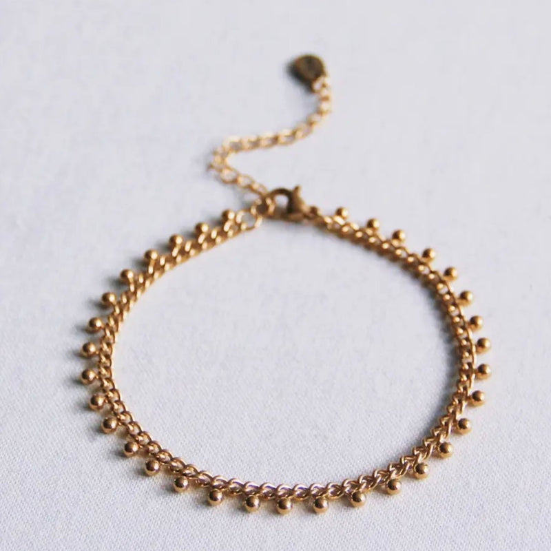 ARMBAND MIT KUGELN - GOLD