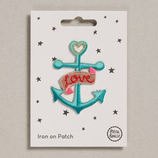 " LOVE ANCHOR " AUFBÜGELBARER AUFNÄHER