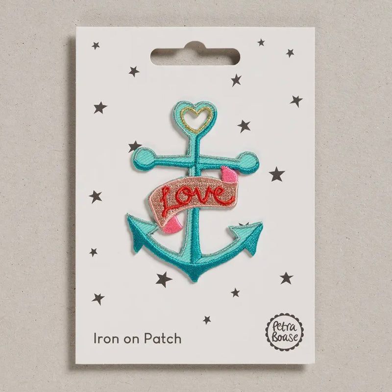" LOVE ANCHOR " AUFBÜGELBARER AUFNÄHER