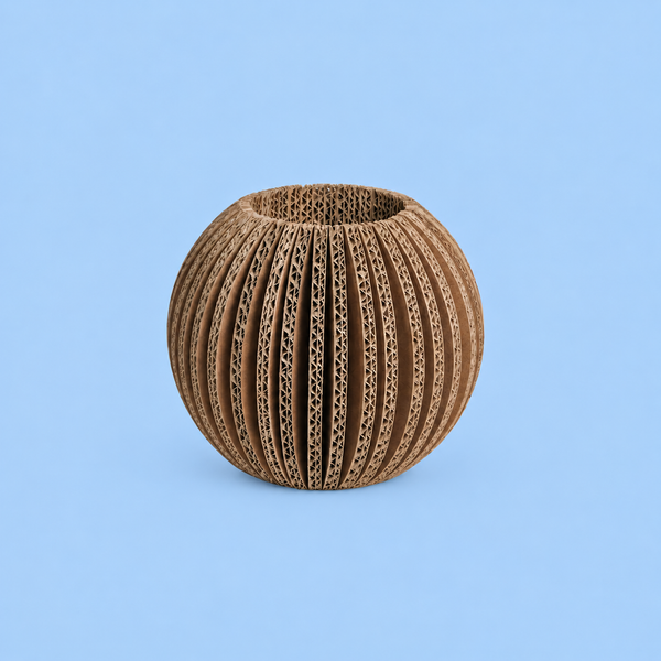 VASE AUS KARTON "BALL"