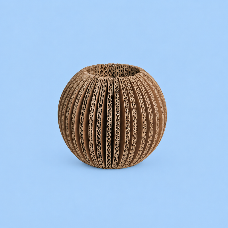 VASE AUS KARTON "BALL"