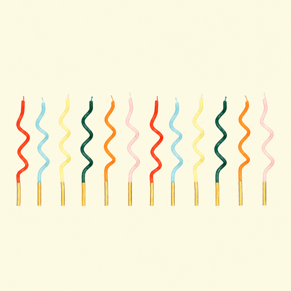 GEBURTSTAGSKERZEN - COLORFUL SPIRAL