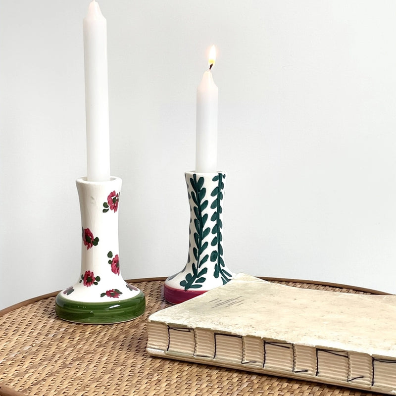 KERZENHALTER 2ER SET - BLUMEN